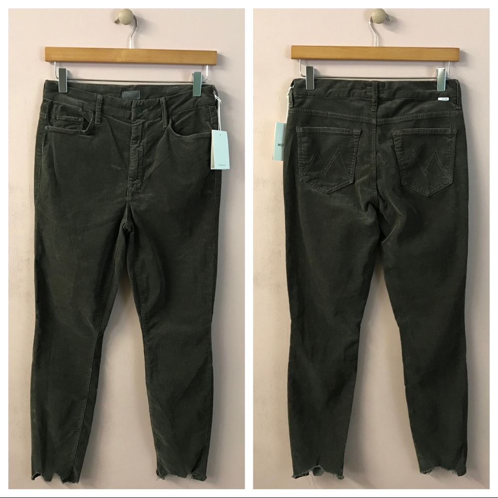 Mother High Waisted Looker Ankle Chew Corduroys